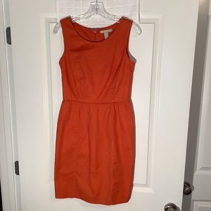 Banana Republic Ladies Sleeveless Lined Dress Orange Size 4